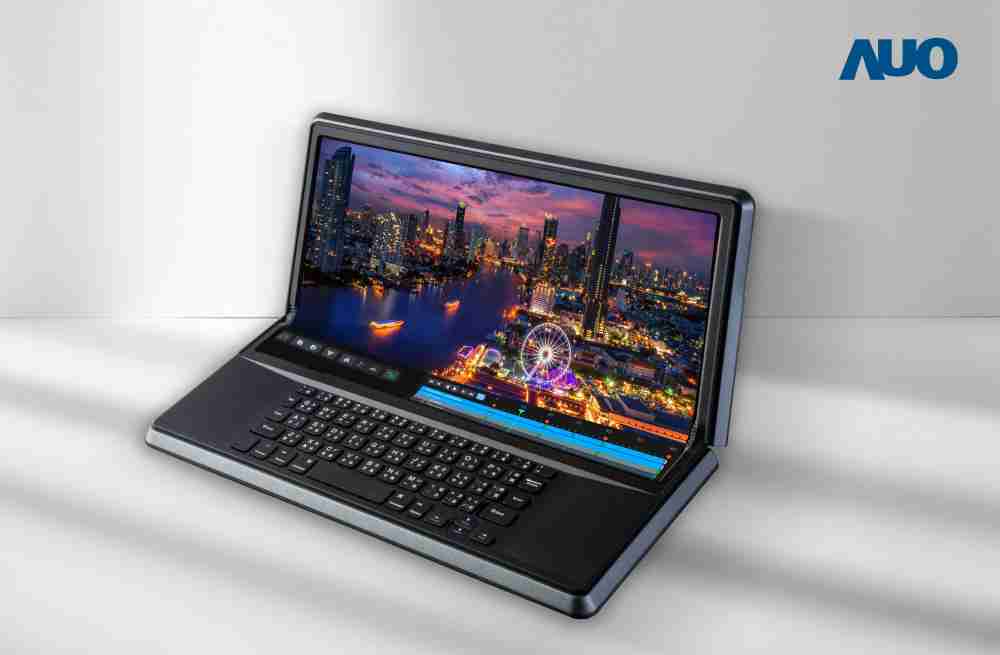 william威廉中文官网14.6吋Micro LED折迭显示屏幕，，，，搭配半径4mm的弯折绞炼，，，以及高画素、、、高亮度、、、高对比度的显示技术特点，，即便在大视角下仍保有绝佳色相与亮度